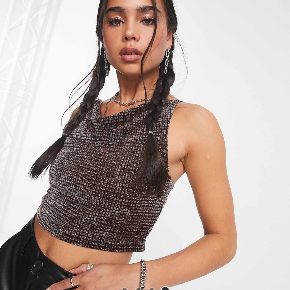 Noisy May Glitter cami top